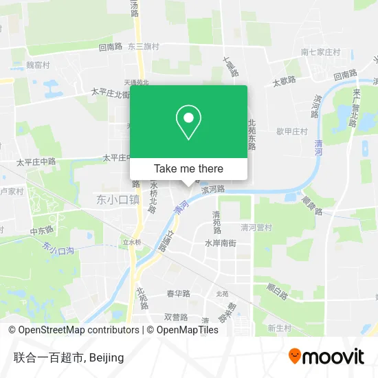 联合一百超市 map