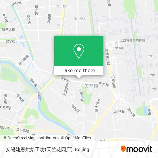 安缇婕恩烘焙工坊(天竺花园店) map