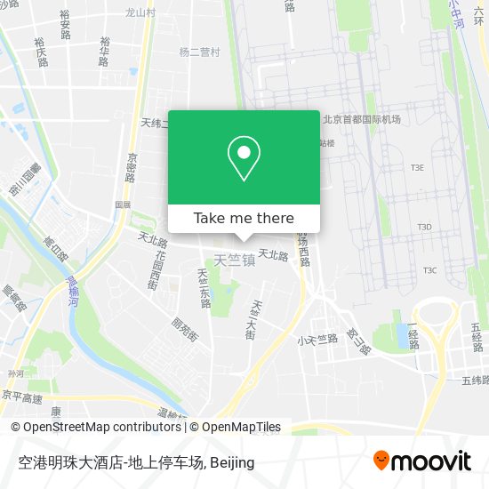 空港明珠大酒店-地上停车场 map