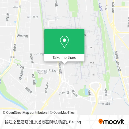 锦江之星酒店(北京首都国际机场店) map