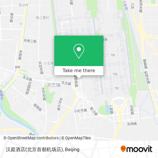 汉庭酒店(北京首都机场店) map