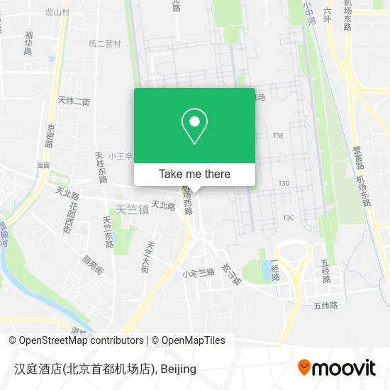 汉庭酒店(北京首都机场店) map