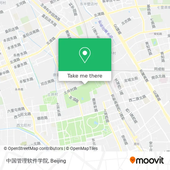 中国管理软件学院 map