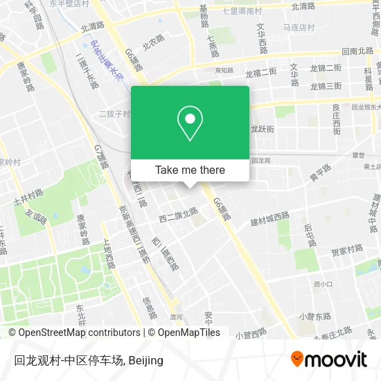 回龙观村-中区停车场 map