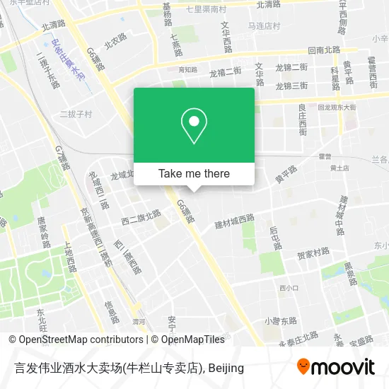 言发伟业酒水大卖场(牛栏山专卖店) map