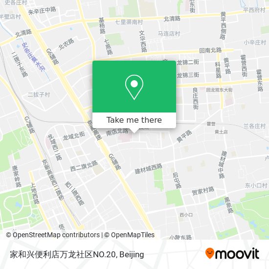 家和兴便利店万龙社区NO.20 map