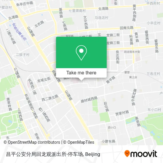 昌平公安分局回龙观派出所-停车场 map
