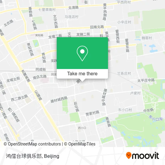 鸿儒台球俱乐部 map
