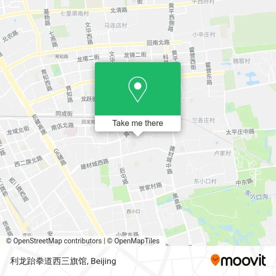利龙跆拳道西三旗馆 map