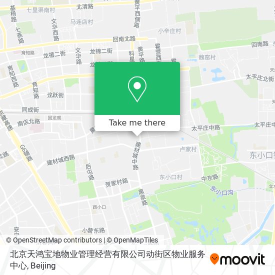 北京天鸿宝地物业管理经营有限公司动街区物业服务中心 map