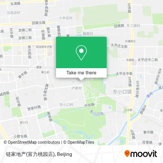 链家地产(富力桃园店) map