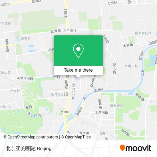 北京亚美医院 map