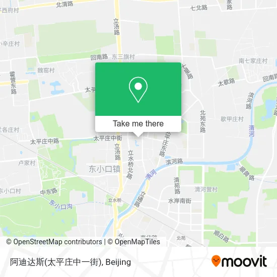 阿迪达斯(太平庄中一街) map