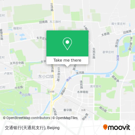 交通银行(天通苑支行) map