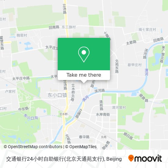 交通银行24小时自助银行(北京天通苑支行) map