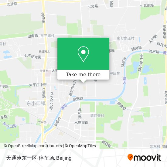 天通苑东一区-停车场 map