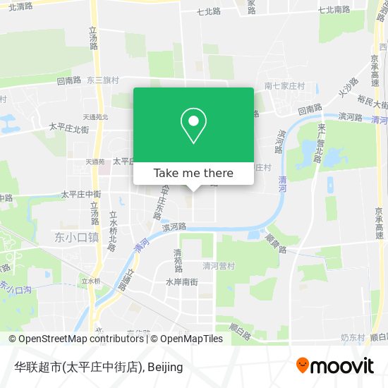 华联超市(太平庄中街店) map