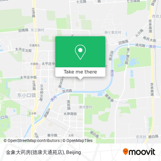 金象大药房(德康天通苑店) map