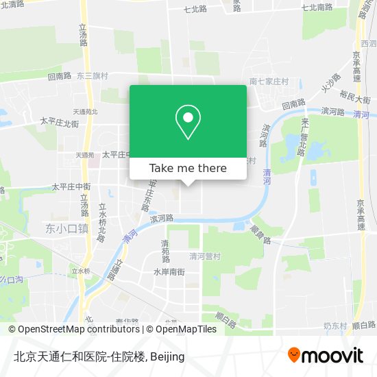北京天通仁和医院-住院楼 map
