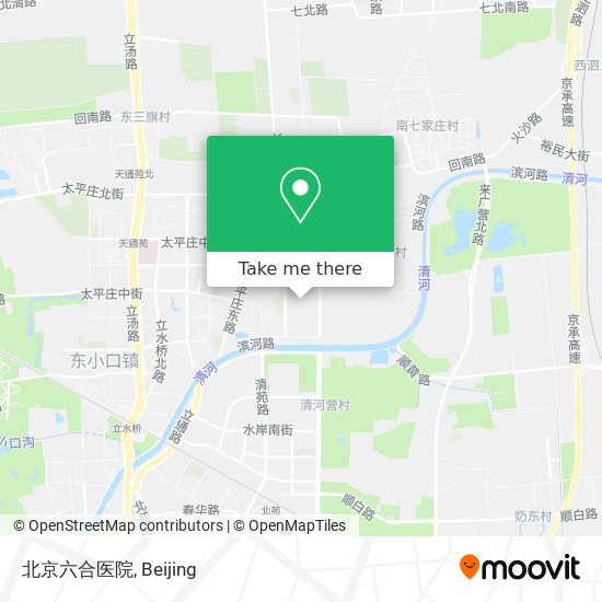 北京六合医院 map