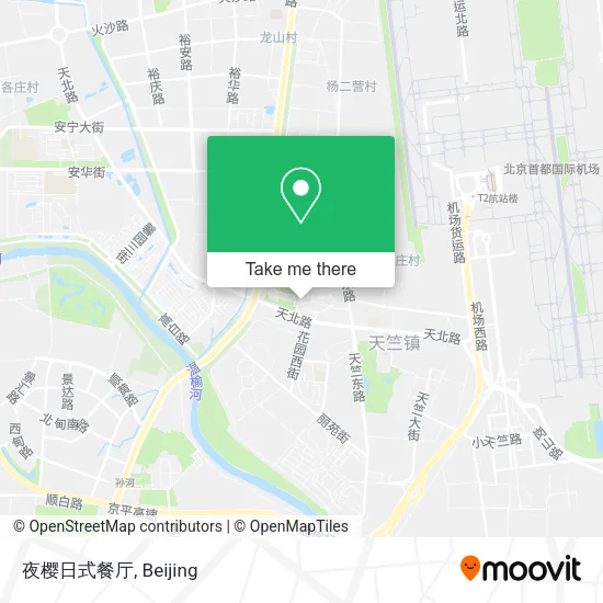 夜樱日式餐厅 map
