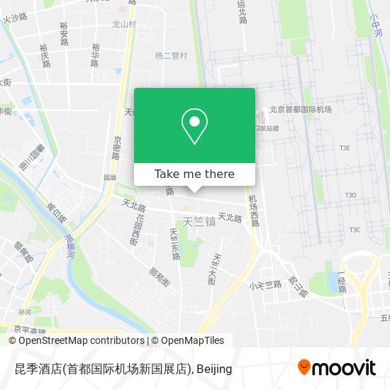 昆季酒店(首都国际机场新国展店) map