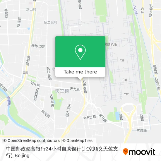 中国邮政储蓄银行24小时自助银行(北京顺义天竺支行) map