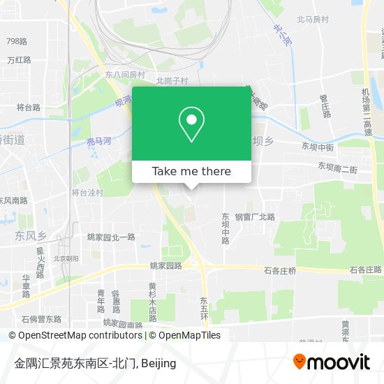 金隅汇景苑东南区-北门 map