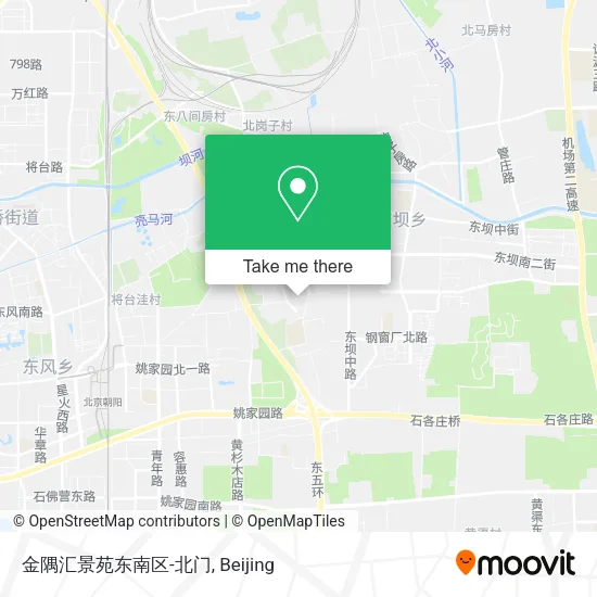 金隅汇景苑东南区-北门 map