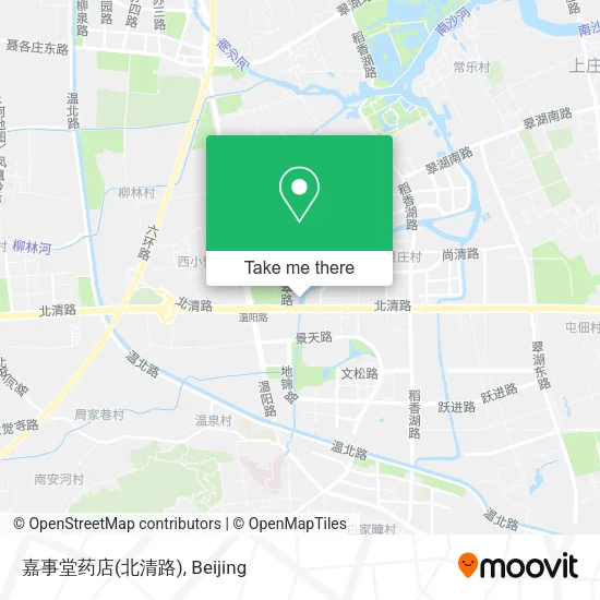 嘉事堂药店(北清路) map