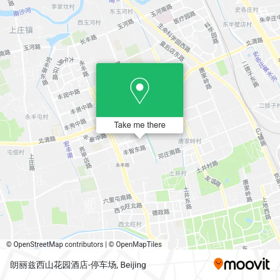 朗丽兹西山花园酒店-停车场 map