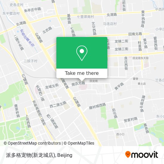 派多格宠物(新龙城店) map