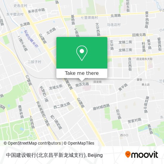 中国建设银行(北京昌平新龙城支行) map
