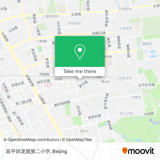 昌平回龙观第二小学 map