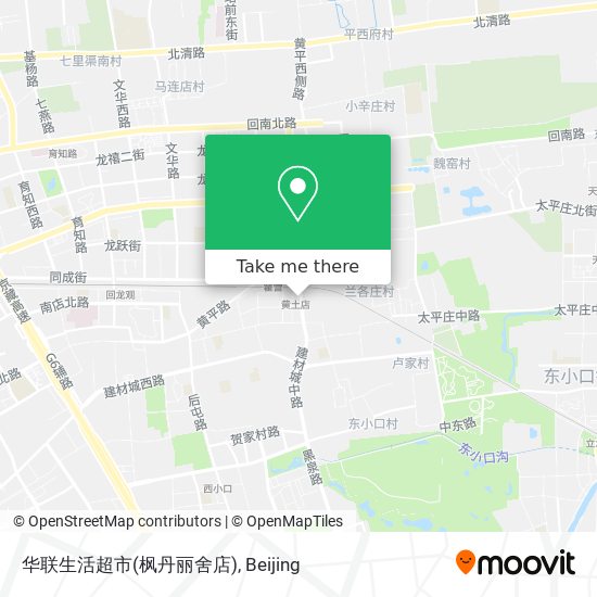 华联生活超市(枫丹丽舍店) map