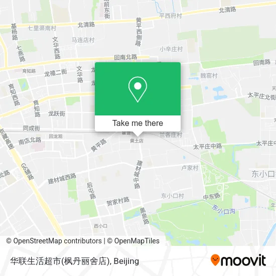 华联生活超市(枫丹丽舍店) map