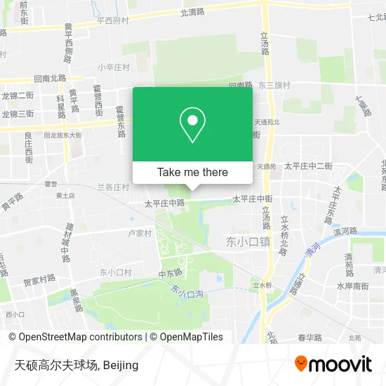 天硕高尔夫球场 map