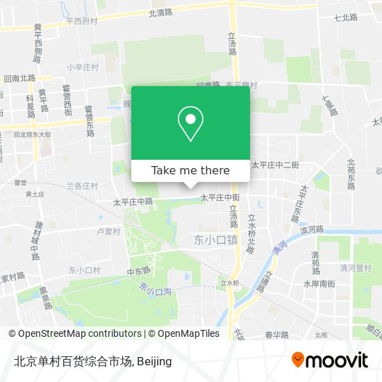 北京单村百货综合市场 map