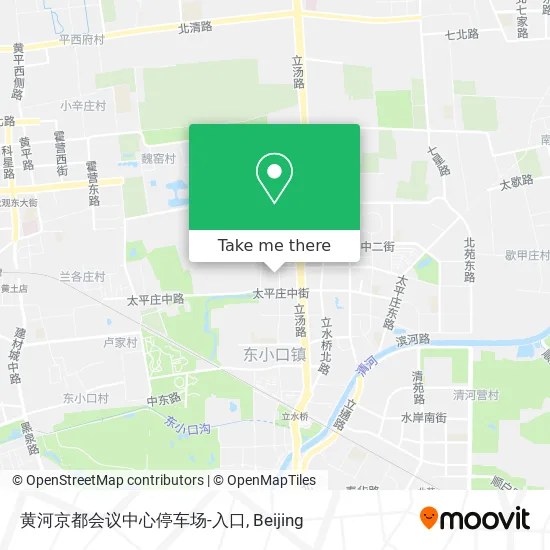 黄河京都会议中心停车场-入口 map