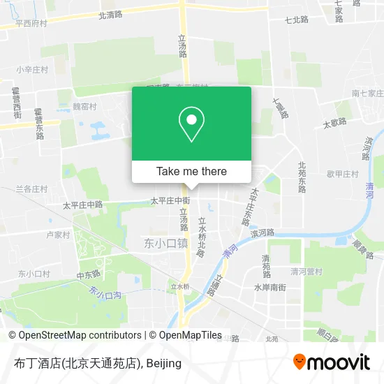 布丁酒店(北京天通苑店) map