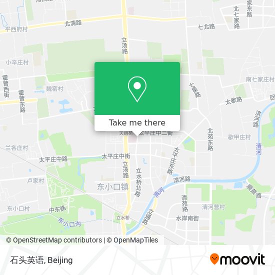 How To Get To 石头英语in 东小口镇by Bus Or Metro