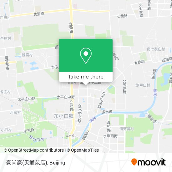 豪尚豪(天通苑店) map