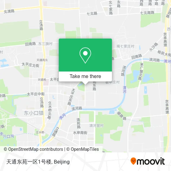 天通东苑一区1号楼 map
