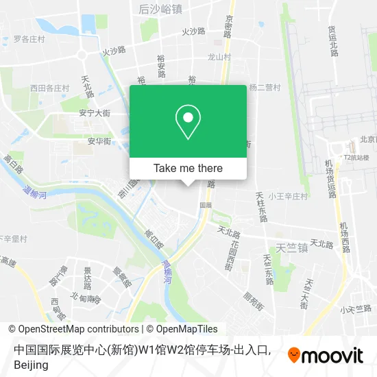 中国国际展览中心(新馆)W1馆W2馆停车场-出入口 map