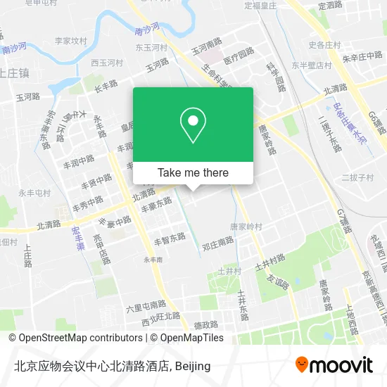 北京应物会议中心北清路酒店 map