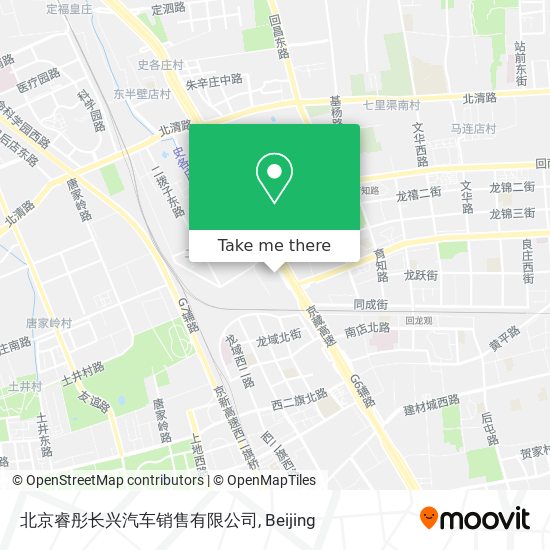北京睿彤长兴汽车销售有限公司 map