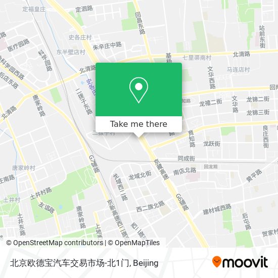 北京欧德宝汽车交易市场-北1门 map
