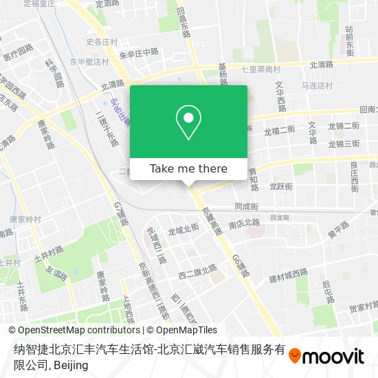 纳智捷北京汇丰汽车生活馆-北京汇崴汽车销售服务有限公司 map