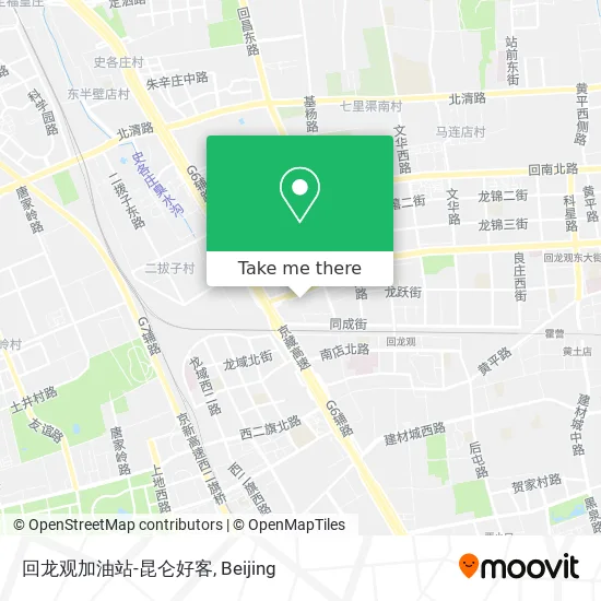 回龙观加油站-昆仑好客 map