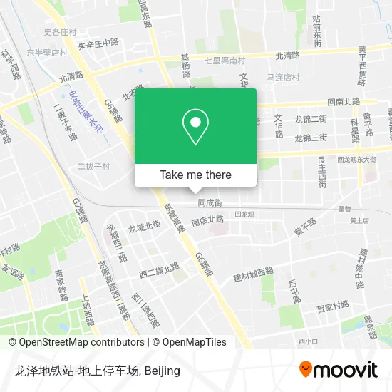 龙泽地铁站-地上停车场 map